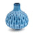 Small Textured Ceramic Blue Vase
