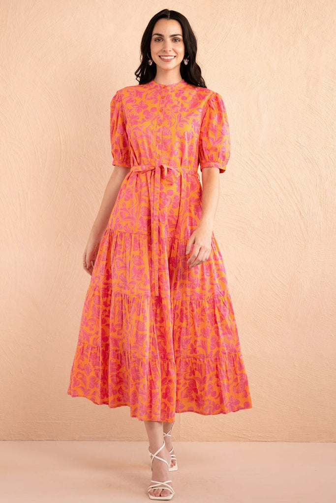 Saylor Dress - Gaia Nectarine