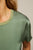 Delphine Satin Crew Neck Tee