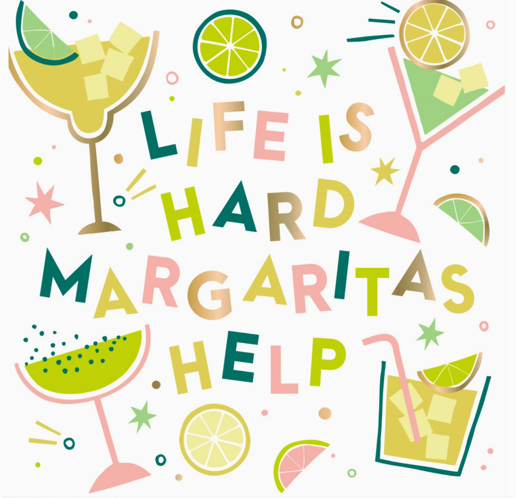 Margaritas Help Cocktail Napkins