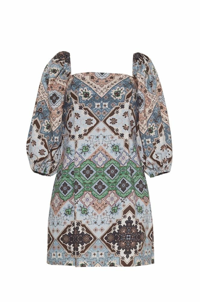 Montauk Dress - Arona Geo Emblem