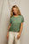 Delphine Satin Crew Neck Tee