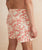 Mechanical Stretch 6" Swim Trunk - Coral Abstract Floral