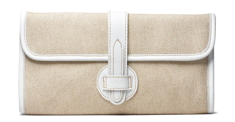 Oliver Linen and Leather Clutch