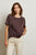Delphine Satin Crew Neck Tee