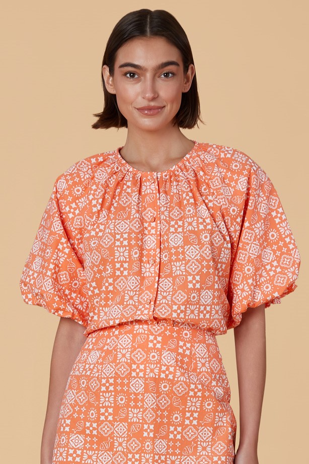 Freda Top - Checkerboard