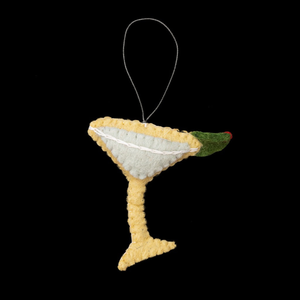 Felt Martini Ornament