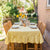 Yellow Ruffled Gingham Tablecloth - 60" x 120"