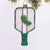 Pickleball Paddle Glass Ornament