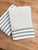 Blue Sailor Stripe Border Cotton Towel