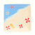 Beach Scene Square Trinket Tray