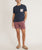 Saddle Hem Contrast Pocket Tee - Black Iris