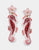 Seahorse Earrings - Red