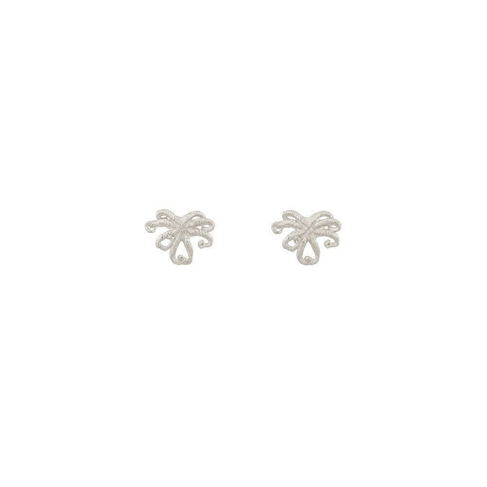 Mini Octopus Studs - Silver
