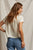 Delphine Satin Crew Neck Tee