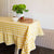 Yellow Ruffled Gingham Tablecloth - 60" x 120"