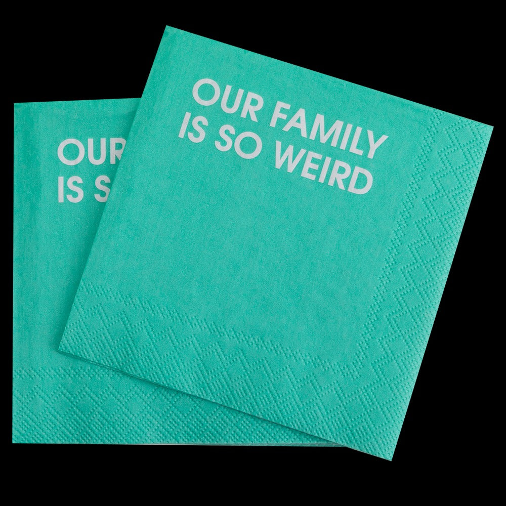 Our Family Is So Weird Cocktail Napkins