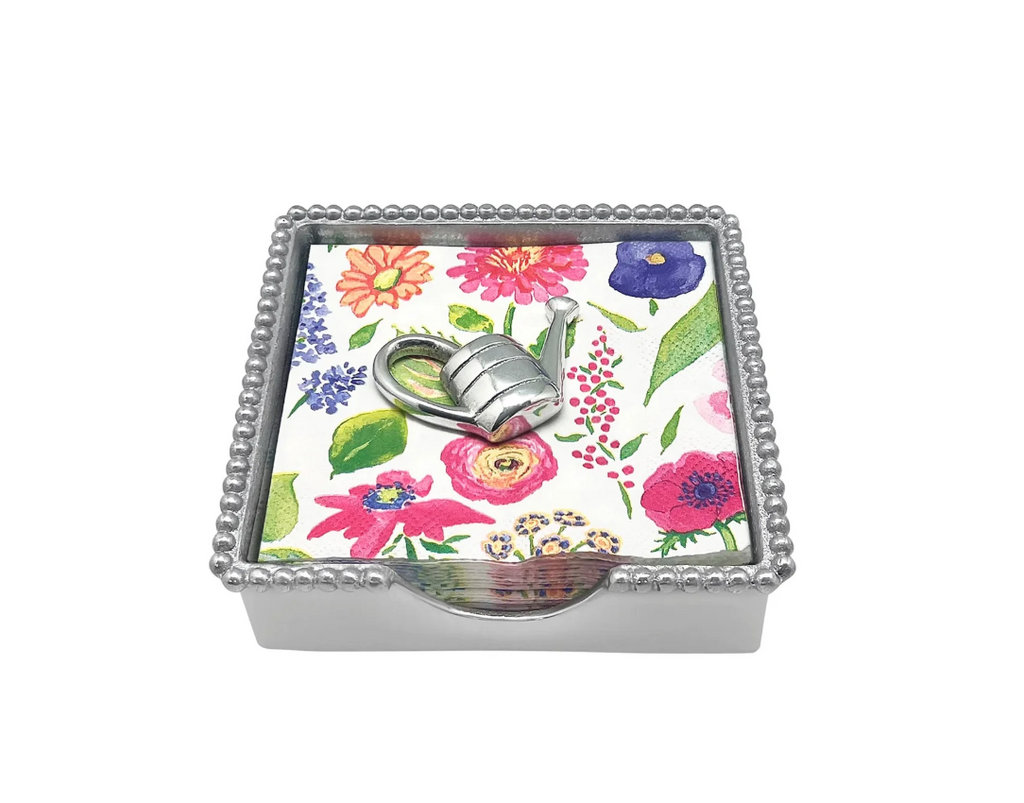 Watering Can Beaded Napkin Box