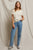Delphine Satin Crew Neck Tee