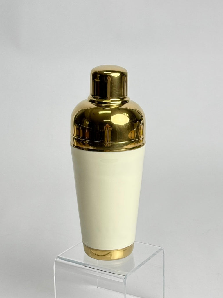 Hand Painted Cocktail Shaker - White