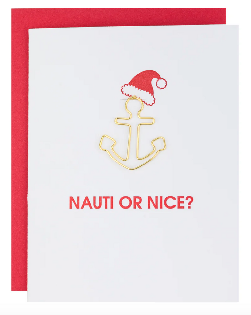 Nauti Or Nice Holiday Paperclip Card