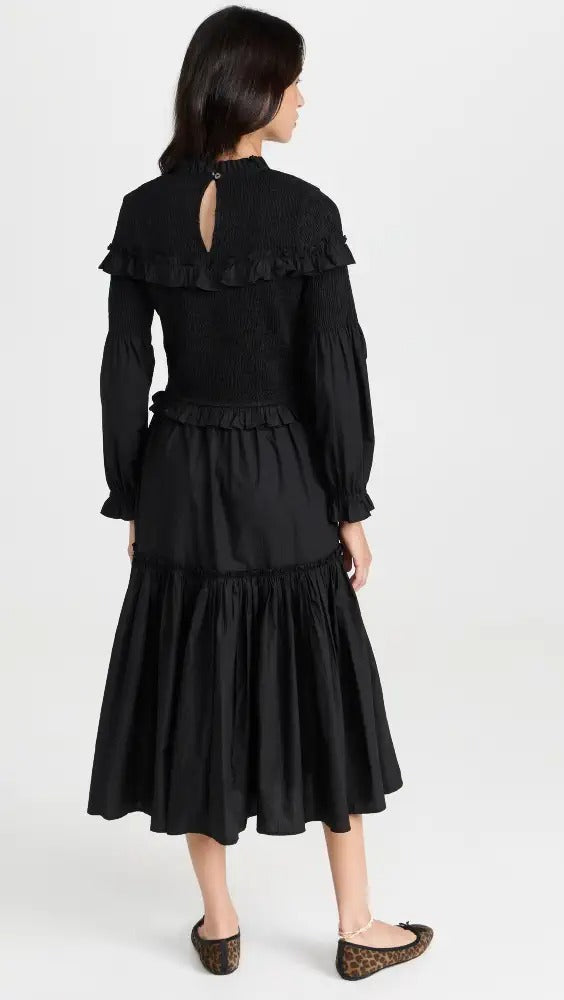 Bertha Dress - Black Multi