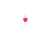 Mini Hot Pink Enamel Heart Charm