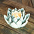 Succulent Tea Light Holder - Pale Blue