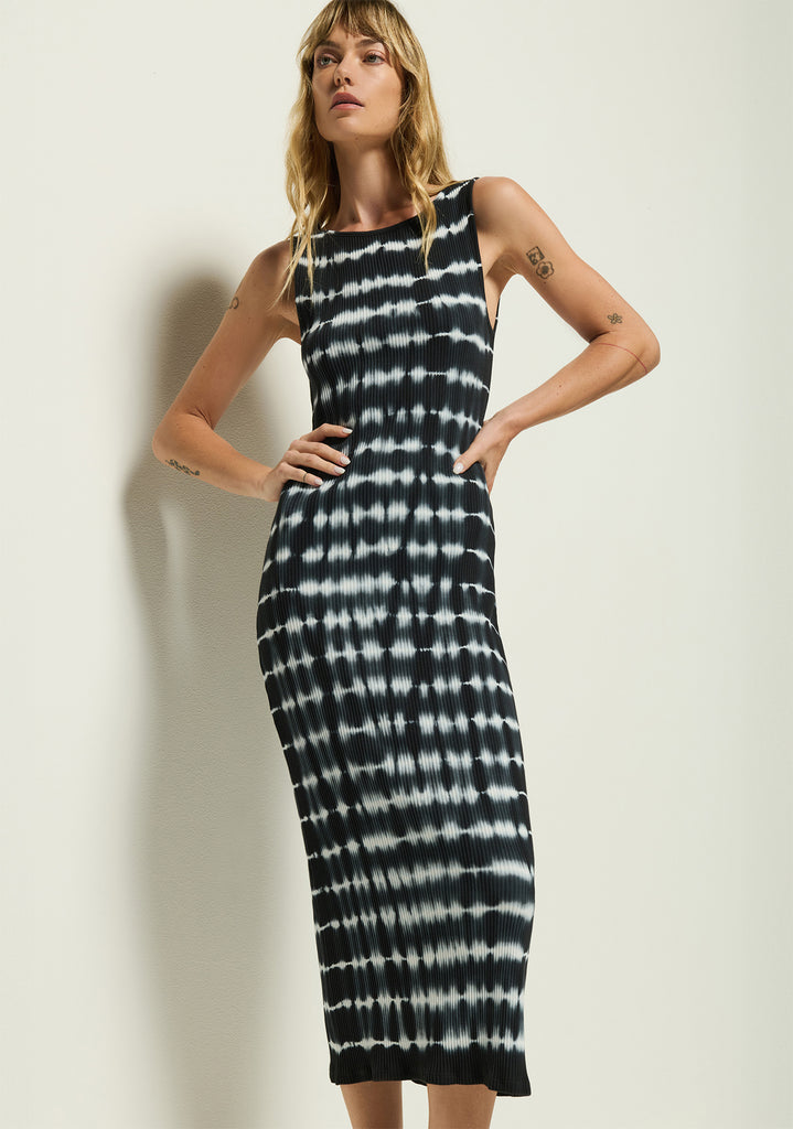 Christy Tie Dye Dress - Tie Dye Stripe