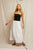 Bella Gauze Skirt - White