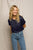 Delphine Satin Crew Neck Tee
