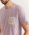 Signature Printed Pocket Tee - Lavender Mist