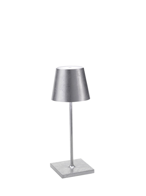 Poldina Pro Mini Table Lamp - Silver Leaf
