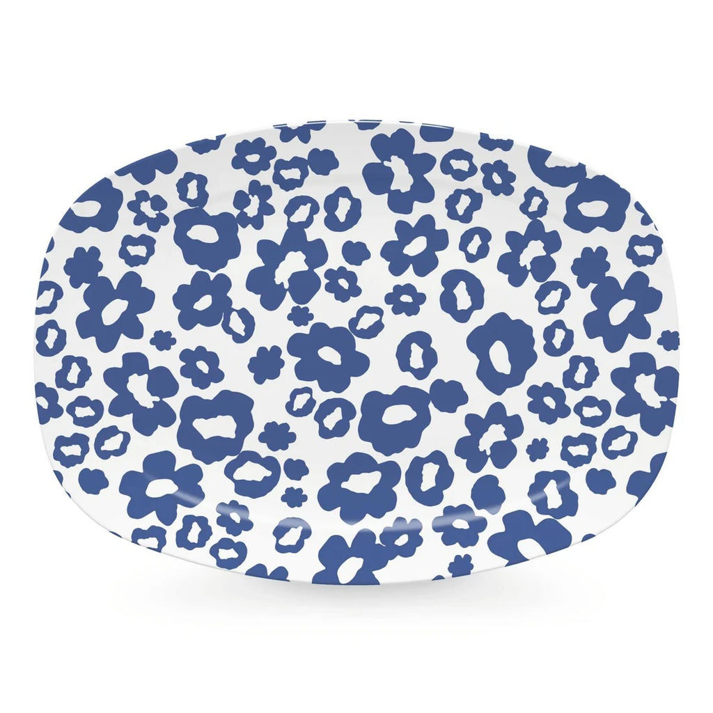 Blue Flower Power Platter