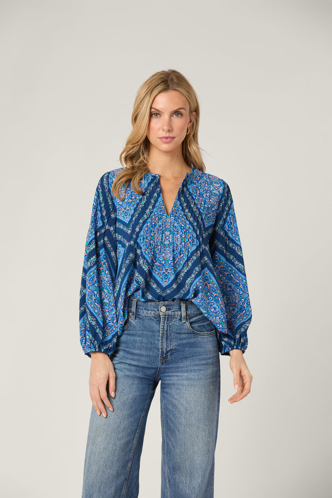 Lara Top - Blue Multi