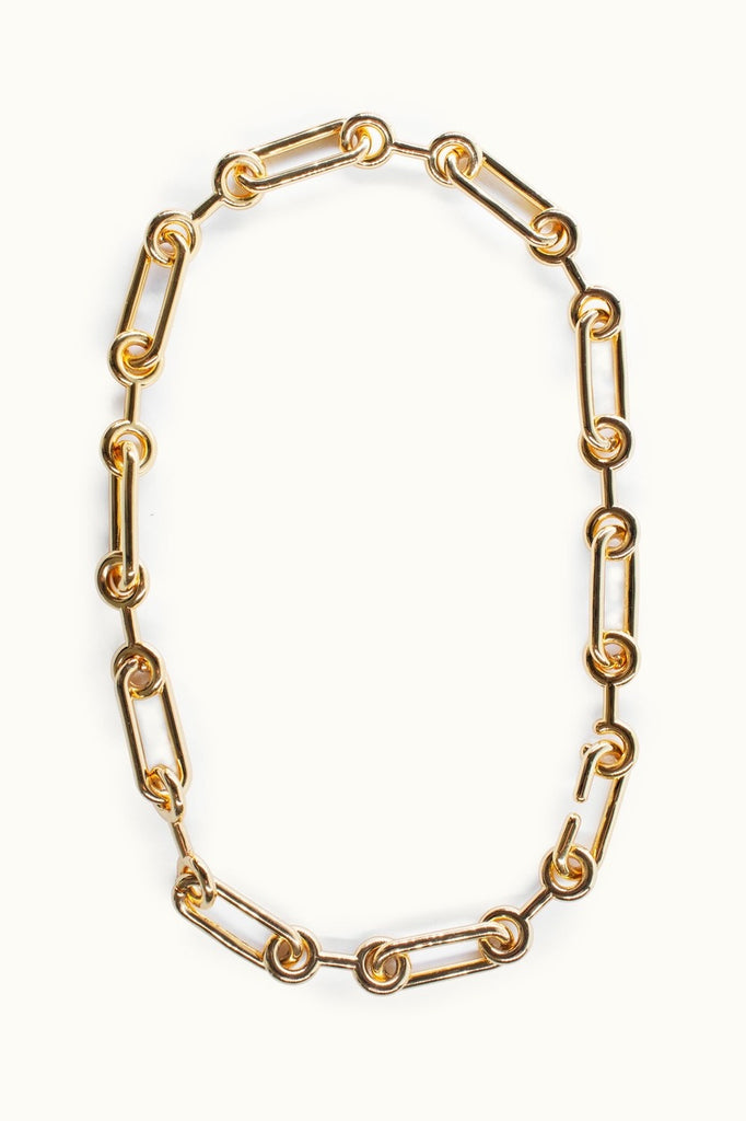 Classic Minimalist Chain Link Necklace - Gold