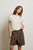 Delphine Satin Crew Neck Tee