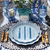Cabana Stripe Melamine Salad Plate Set