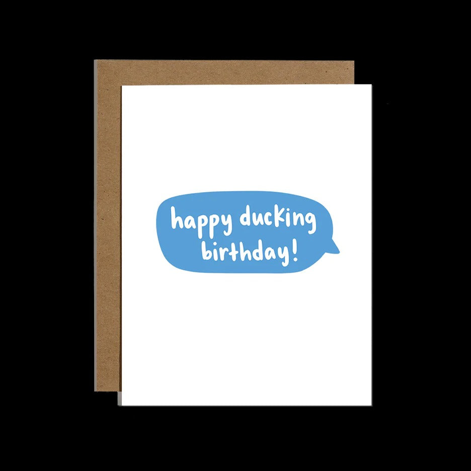 Happy Ducking Birthday Card