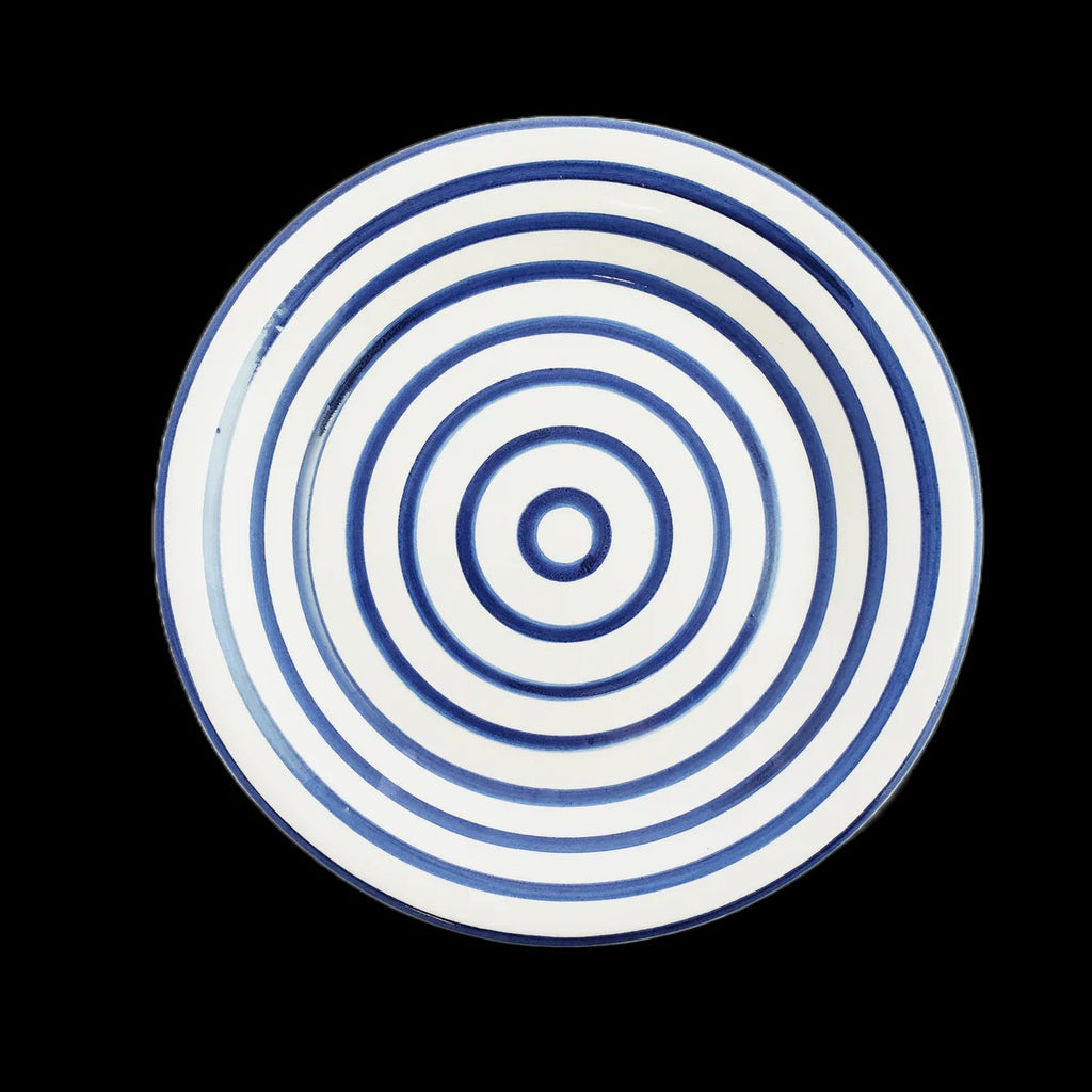Cobalt Stripe Dinner Plate