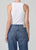 Isabel Rib Tank - White