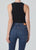 Isabel Rib Tank - Black