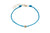 Diamond and Deep Blue String Bracelet