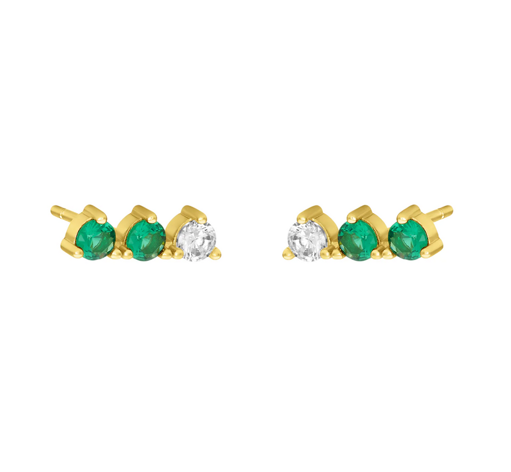 Tamar Climber Studs - Gold