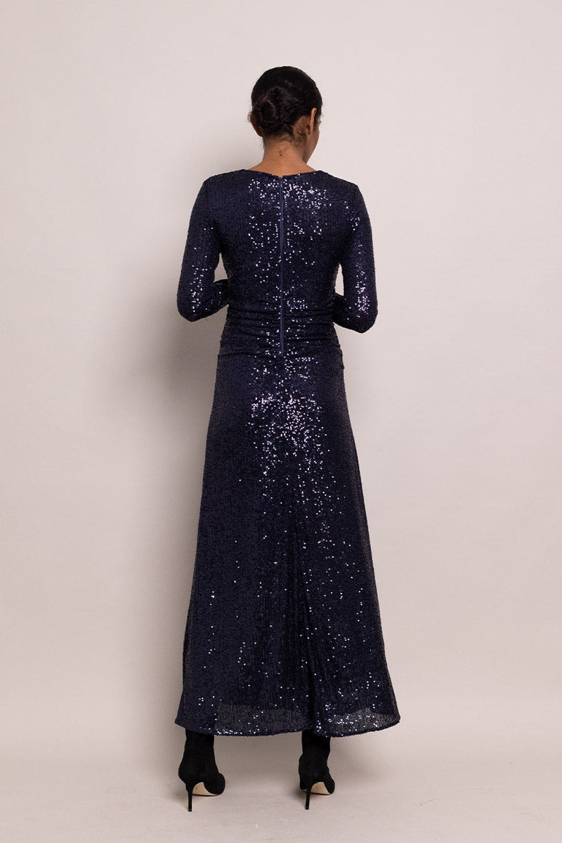 Maisy Dress - Midnight Sequins