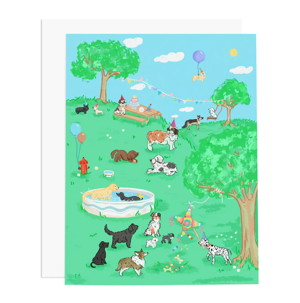 Dog Party Greeting Card