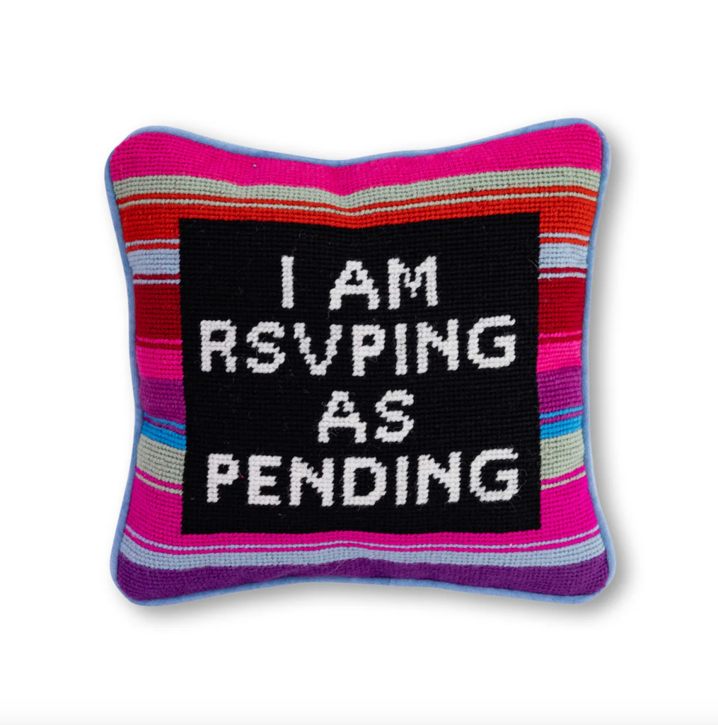 RSVP Needlepoint Pillow