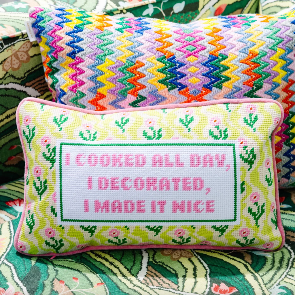 Made It Nice Needlepoint Pillow