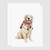 Preppy Retriever Greeting Card