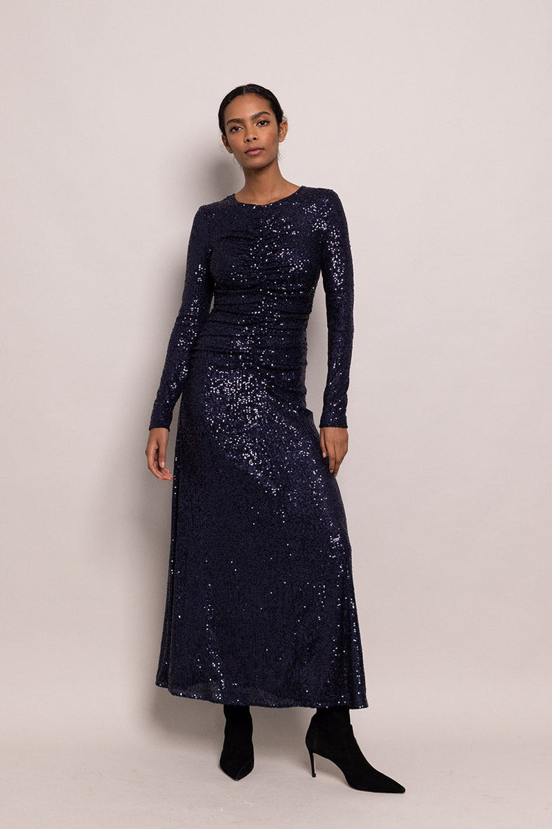 Maisy Dress - Midnight Sequins